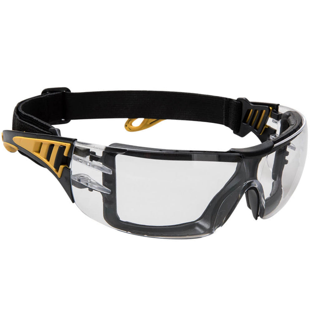 Portwest PS09 Safety Goggles Clear Lens Sealed Tech Eye Protection