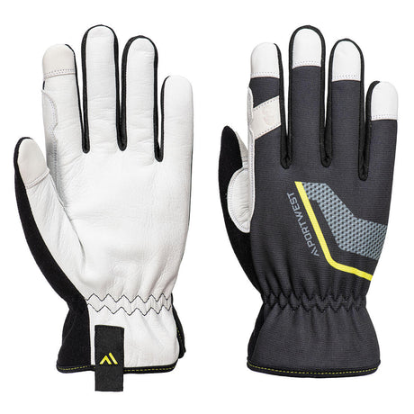 Portwest A775 Stretch Utility Gloves Goatskin Leather Mechanics Gloves