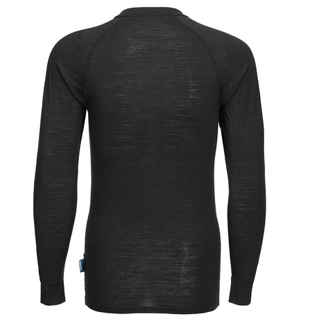Portwest Merino Wool Crew Neck Shirt Long Sleeve Base Layer For Work