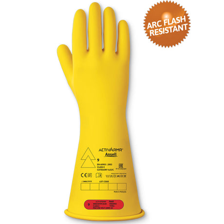 Ansell ActivArmr Class 0 Electrical Insulating Gloves 1000V Arc Flash Protection