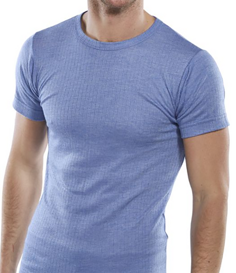 Thermal Vest Short Sleeve Polyester Viscose Base Layer