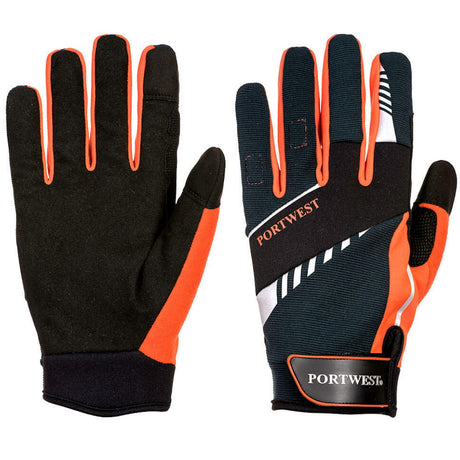 Portwest DX4 Cut B Mechanics Gloves Touchscreen Synthetic Leather