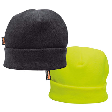 Insulated Polar Fleece Winter Cap Black or Yellow