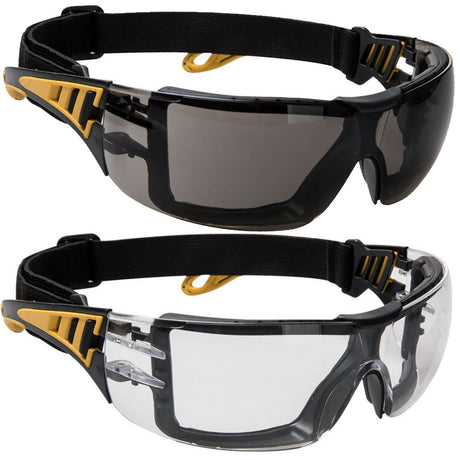 Oleophobic Impervious Foam Seal Safety Glasses