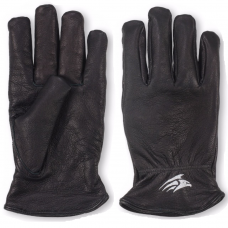 Black Premium Soft Grain Leather Lined Drivers Gloves Metis