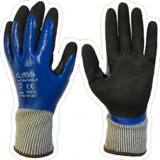 Klass Tek 541 Cut 5 / D Full Coat with Thumb Crotch Sandy Nitrile Gloves