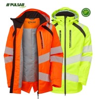 Pulsar Life Hi Vis Waterproof Insulated Parka Jacket