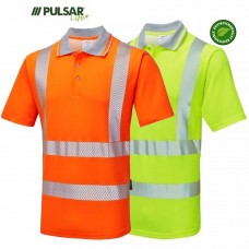 Pulsar Life Women's Hi Vis Breathable Short Sleeve Polo Shirt