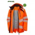 Pulsar Life Hi Vis Waterproof Insulated Parka Jacket