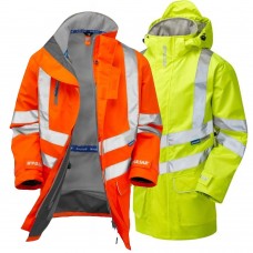 Pulsar Protect Waterproof Mesh Lined Hi Vis Storm Coat