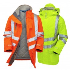 Pulsar Protect Hi Vis Padded Waterproof Storm Coat