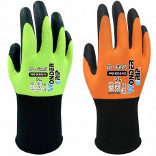 Wonder Grip WG318S Liquid-Proof Double-Coated/Dipped Natural Latex Rubber  Work Gloves 13-Gauge Seamless Nylon, Small (Pack of 1): Work Gloves:  : Tools & Home Improvement