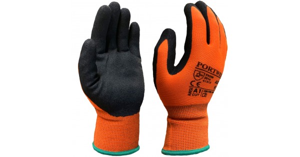 Dermi Grip A335 sandy nitrile palm coated gloves from Portwest ...