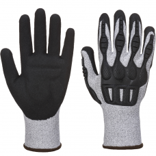 Flexible Cut Level C Impact Resistant Nitrile Foam Padded Safety Gloves