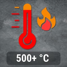 Up to 500+ °C
