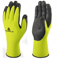 DeltaPlus Foam Nitrile on Polyamide/Spandex HV Yellow Liner Gloves