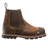 Buckler Buckbootz Dark Brown Rubber Scuff Toe Dealer Boot