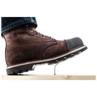 Buckler Buckbootz Hard As Nails Brown Lace Safety Boots