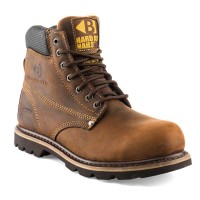 Buckler Buckbootz Dark Brown Leather Lace Safety Boots