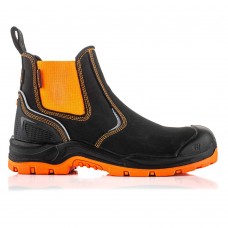 Hi-Viz Orange Waterproof Cordura® and Black Leather BuckViz Safety Dealer Boots