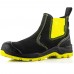 Hi-Viz Yellow Waterproof Cordura® and Black Leather BuckViz Safety Dealer Boots