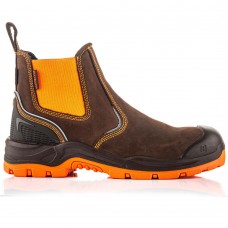 Hi-Viz Orange Waterproof Cordura® and Brown Leather BuckViz Safety Dealer Boots