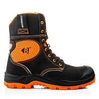 Buckler High Leg Hi-Viz Orange Ankle Protection Safety Boots