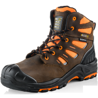 Hi-Viz Waterproof Safety Boots  Cordura® and Leather S3