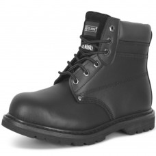 Click Steel Toe Cap Safety Shoes Ankle High Black Leather SBP