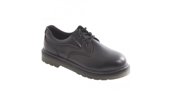 Air Cushion Sole Smooth Leather Safety Shoe | GlovesnStuff