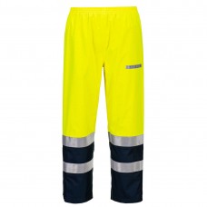 Portwest Bizflame Waterproof Hi Vis Work Trousers