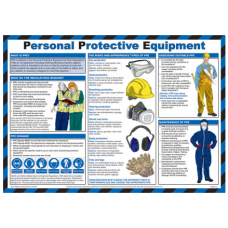 Personal Protective Equipment 59 x 42cm Laminated Safety Poster