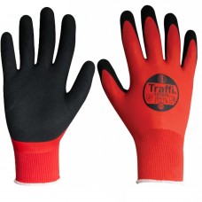 Traffi Waterproof Safety Gloves Latex Nitrile Coating