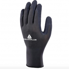 Delta Plus Black Latex Palm on Black Polyester 13 gauge Work Glove