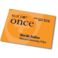 Blue Dot Sterile Saline Wipes - Pack of 10