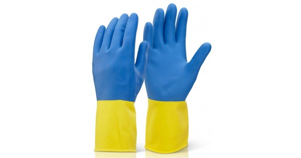 Natural Latex Blended Neoprene Chemical Gloves Glovesnstuff