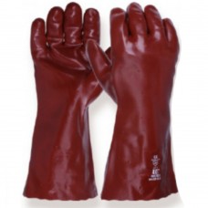 Standard Red PVC gauntlet 14 inch