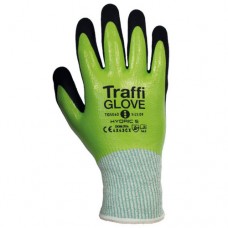 Hydric 5 Cut Level C Water & Oil Proof Green Traffi Safety Glove 