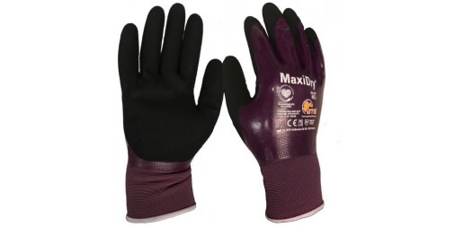 MaxiDry 56-427 Imperméable Entièrement Recouvert Nitrile Mousse